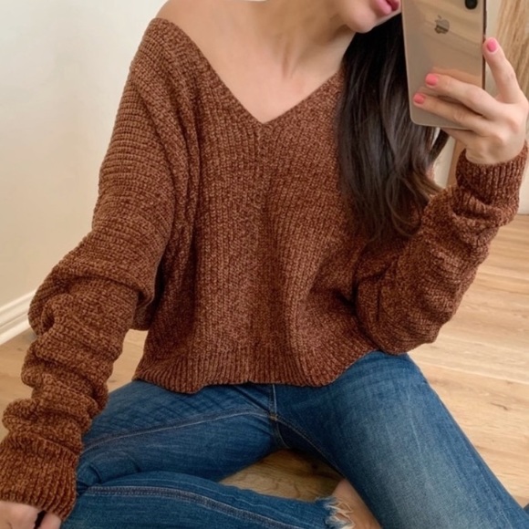 mrsalliexo Sweaters - 🔁 Reposh - Hazelnut Chenille Sweater 🤎 NWOT